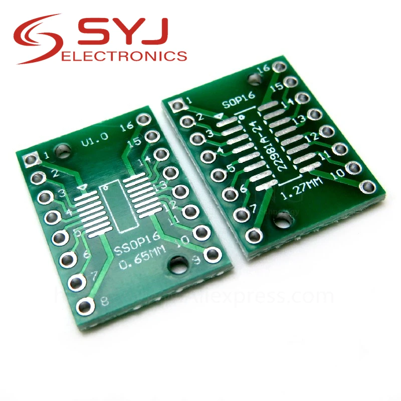 10 шт. / Лот TSSOP16 SSOP16 SOP16 на DIP16 Передаточная плата DIP Pin Board Pitch Adapter PCB в наличии |