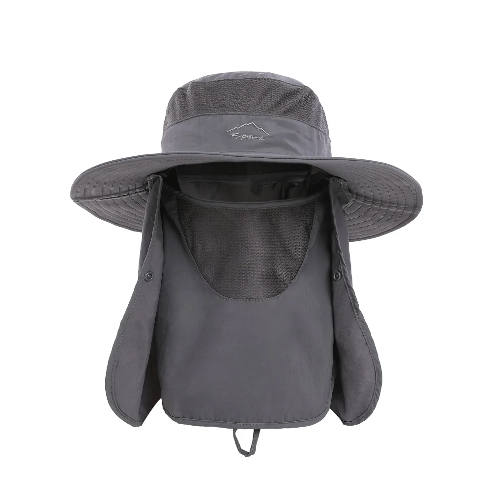 Balight Summer Sun Hats For Men Large Bucket Hat Foldable Breathable Anti UV Sun-proof Hiking Fishing Male Designer Hat Cap