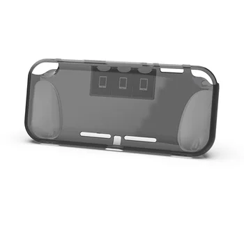 

transparent anti-drop case TPU anti-scratch soft case handle holder protection sleeve with 3 Card Slot for Switch lite