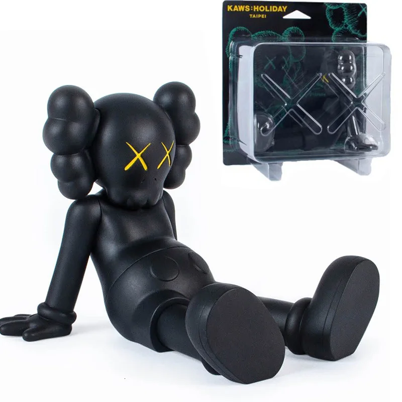 black Горячее предложение! Распродажа! Оригинальная игрушка в японском стиле, игрушка из искусственного полиэтилена, Оригинальная кукла, поддельная кукла, скульптура уличного искусства, украшение куклы - Цвет: black