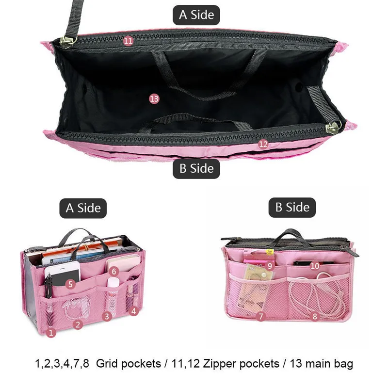 Женский Органайзер складывающийся сумка для путешествий большой емкости вкладыш кошелек-органайзер сумка женская сумка