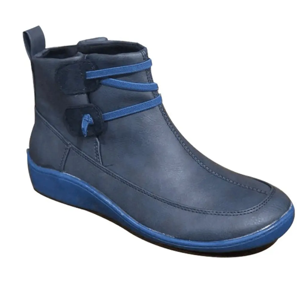 Женские ботинки на плоской подошве с острым носком шнуровке | Спорт и развлечения