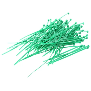 

100 Pcs Green Plastic Cable Zip Tie Fasten Wrap 3x100mm
