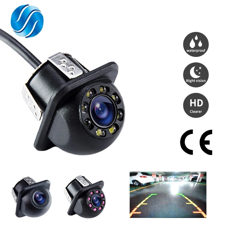 Reverse Camera Rearview Car Mini Waterproof Parking Assistance Reversing Back HD CCD Wire rear camera rear view camera front and rear cameras car front camera