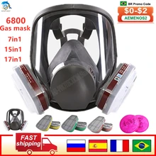 Anti-Fog Full Face Respirator Gas Mask 6800, Industrial Painting ,Spraying Respirator, Safety Work Filter ,Formaldehyde Protecti