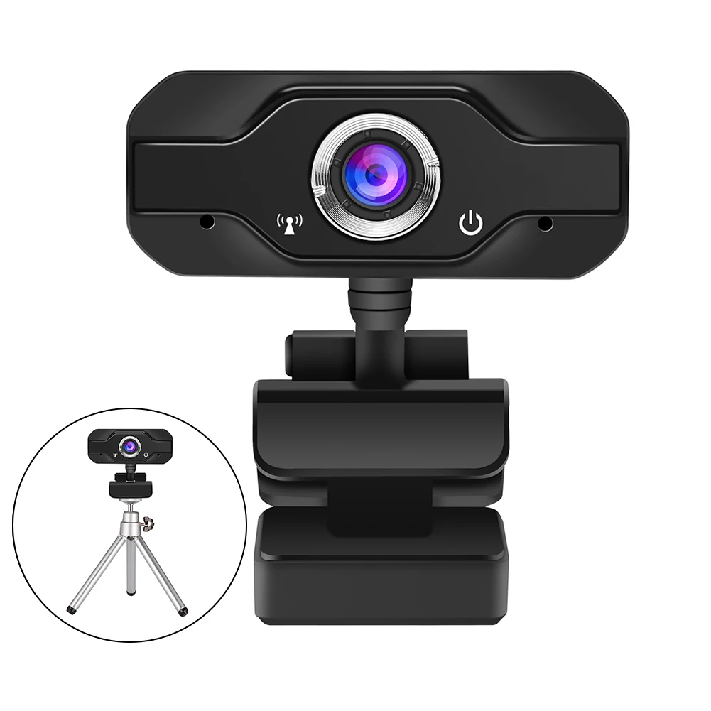

Webcam 1080P Full HD USB Video Gamer Web Camera Web Cam Computer Built-in Microphone For PC Laptops Desktop Camara with Stand