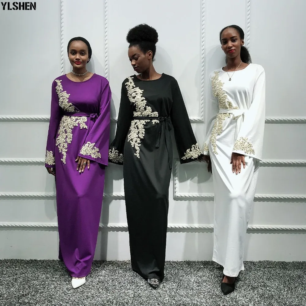 2020 Eid Mubarak Abaya Dubai Muslim Dress Women Embroidery Ramadan Robe Kaftan Islamic Clothing African Dresses Abayas for Women 18