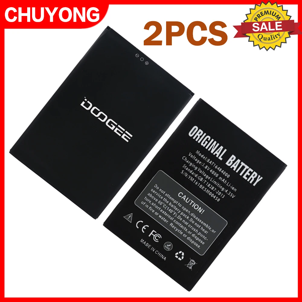 2шт 100% Высокое качество BAT16484000 4000mAh батарея для DOOGEE X5 MAX x5max Pro телефона | Мобильные