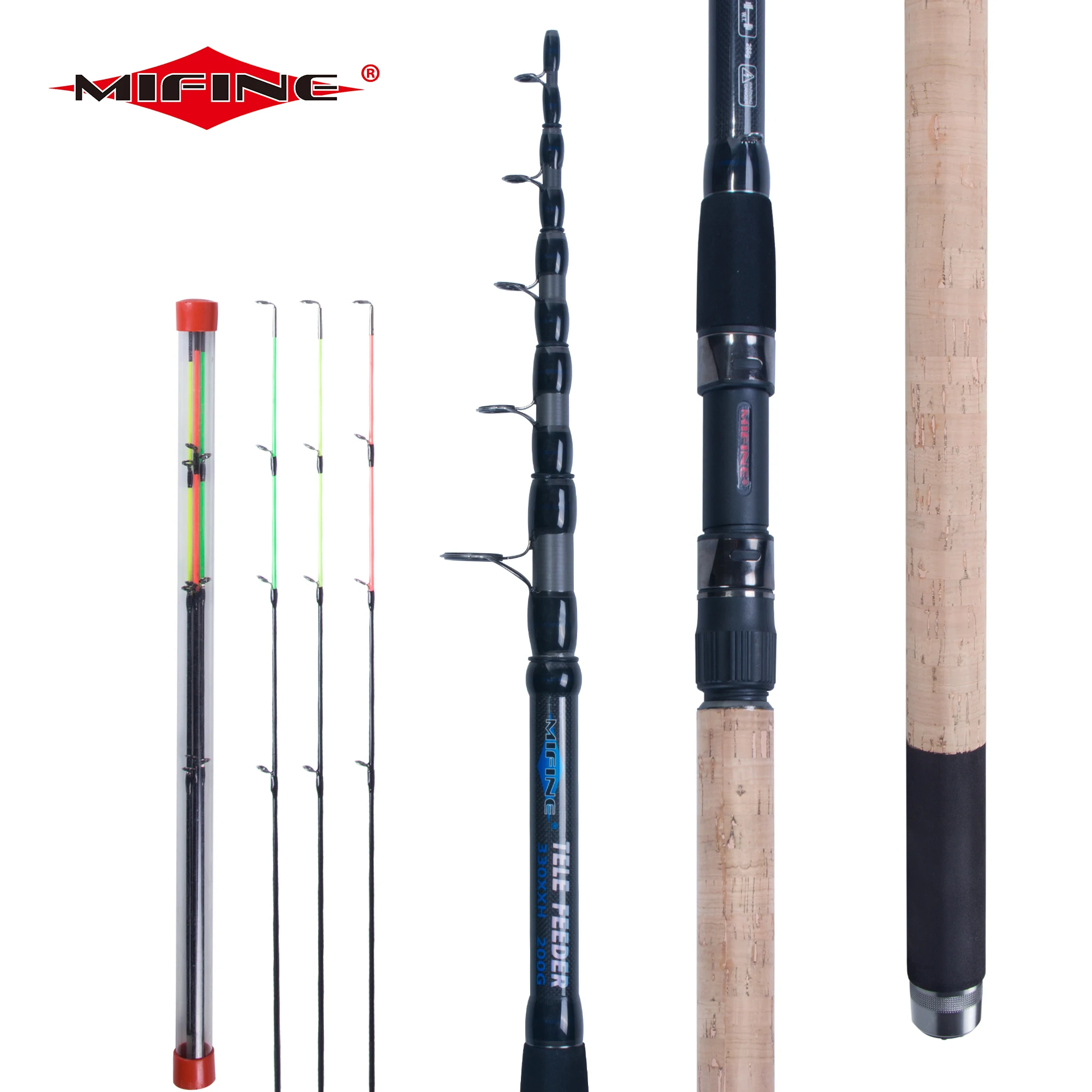 MIFINE – Canne à pêche télescopique de type feeder,accessoire fabriqué ...