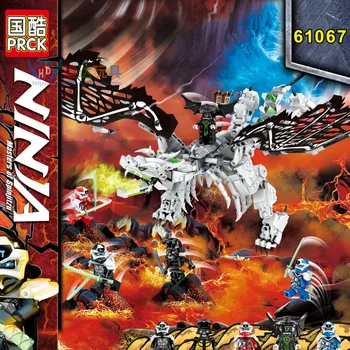 

New 718pcs PRCK Ninja Skull Sorcerer's Dragon Model Building Blocks 71121 Ninjagoes Bricks Toys for Children