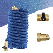 Напрямую от производителя продает транспортное средство повышенной вместимости для очистки сада орошения телескопический шланг для сада Растяжка 50FT три раза