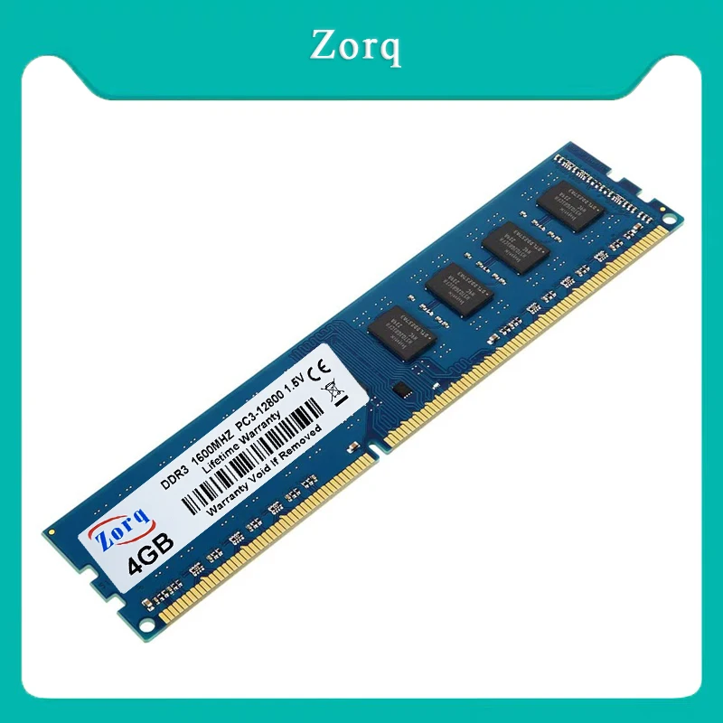 Zorq DDR3 DDR4 2G 4GB 8GB 16GB PC3-10600 1600 2133 PC4 2400 2666 3200 DIMM  Memory Desktop Memoria RAM 4GB DDR4 DDR3 RAM 8GB