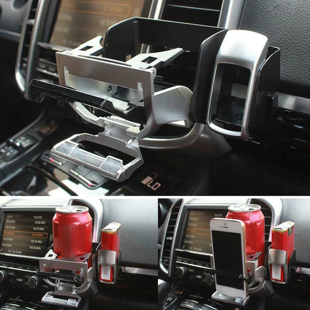 Vehicle Air Vents Mounts Holder Stand Mobile Phones Drinking Bottle Cup Multi Functional Drinks Holders Accessory