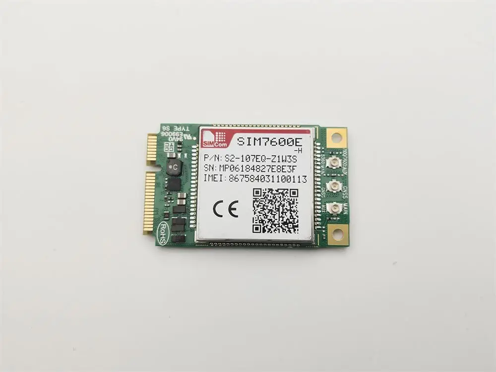 Package 1 SIMCOM SIM7600E-H Mini PcieA WITH AUDIO CAT4 LTE-FDD module SIM7600 Muti Band compeititive with mikrotik - Color: Package 1