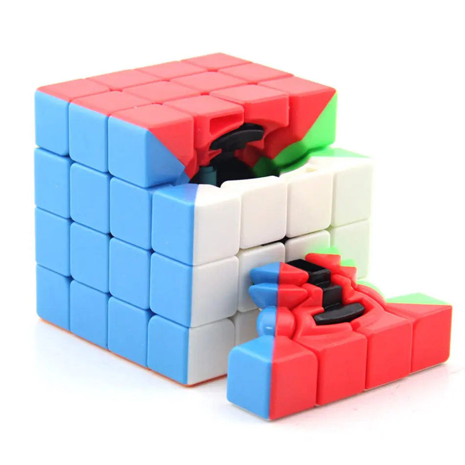 Moyu Yuhu MF4 Magic Cube 4x4x4 Stickerless/черный Скорость куб 62 мм с наружной резьбой Размеры: Mofangjiaoshi, волшебный куб, игрушки для детей, игрушка для новичков подарок