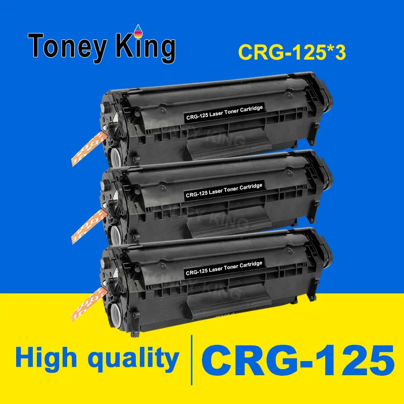 Toney universal(Король по 3 предмета в комплекте совместим CRG 125 325 725 925 BK лазерный тонер-картридж для Canon LBP6000 LBP6018WL LBP6030w MF3010 принтеры