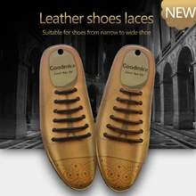 12 шт./компл., 3 размера, мужская и женская кожаная обувь, резиновые силиконовые шнурки без завязок, эластичная обувь, черный, коричневый цвет