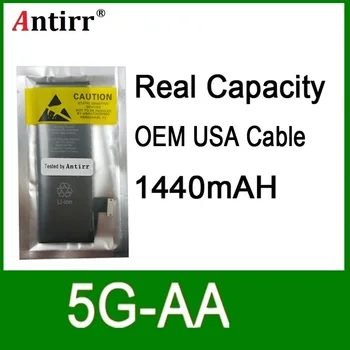 

10pcs/lot Real Capacity China Protection board 1440mAh 3.7V Battery for iPhone 5G zero cycle replacement repair parts 5G-AA
