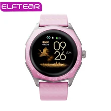 ELFTEAR V18 Смарт-часы для женщин Полный Круглый сенсорный экран леди Smartwatch изменение цвета ремешок мониторинг сердечного ритма для Apple Watch