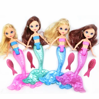 

Waterproof Doll Swimming Mermaid Baby Toy Figures Mermaid Doll with Combs Kid Girls Toy New Bath Swimming pool Girls Favors Toy