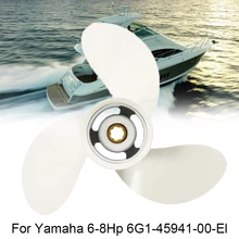 Новые лодочные моторы морские пропеллеры для подвесной двигатель yamaha 6-8Hp 8 1/2X8 1/2 6G1-45941-00-El R вращение 3 лопастей пропеллер