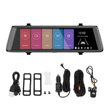 

10 inch Car DVR Large Touch Screen HD 1080P Dual Cams Recording Driving Recorder Car Camera Recorder Auto Accessories