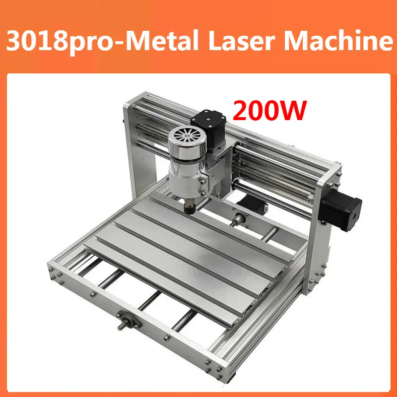 

CNC 3018pro-METAL GRBL control with 200W Spindle Diy CNC machine,3 Axis pcb Milling machine,Wood Router support laser engraving