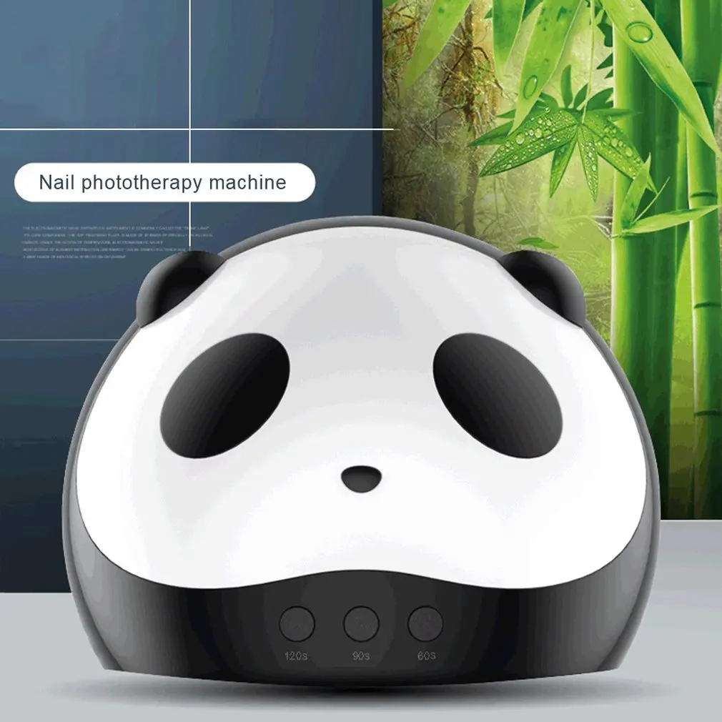 

Cartoon Panda Phototherapy Machine New 36W Nail Lights 3 Steps Can Be Timed Usb Bakeware Uv Lights One Generation