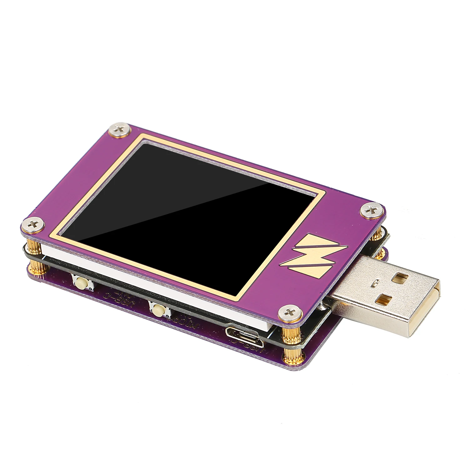 

ZY1280P USB Tester Digital Display Color Screen Current Voltage Capacity Tester Fast Charge Protocol QC4+PD3.0 2.0 PPS Detection