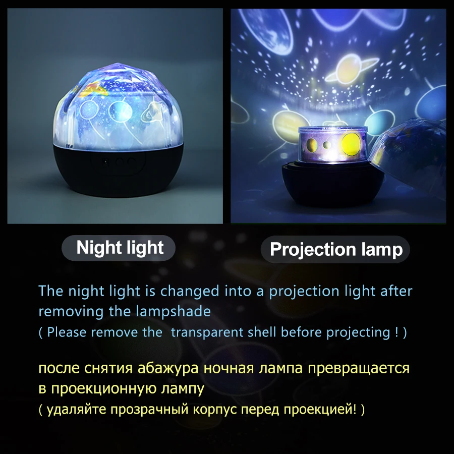 Проектор ночного неба светодиодный вращающийся ночник для детей|sky projector|starry sky