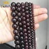 Natural Dark Red Garnet Beads Round Loose Stone Beads For Jewelry Making DIY Bracelet Necklace Accessories 15'' 4/6/8/10/12mm ► Photo 2/6