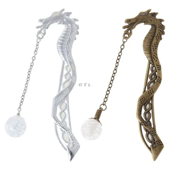 

2019 Retro Luminous Night Dragon Bookmark Label Reading Maker Book Stationery Student Gift newest