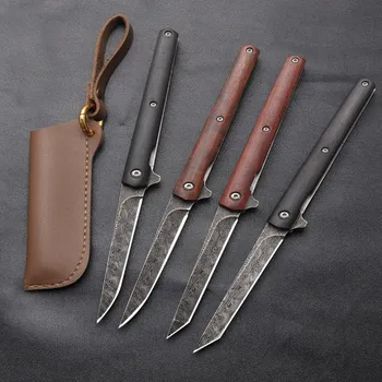 

M390 Multi-function Outdoor Sharp Hunting Knife Tactical Folding Knife Portable Pocket Knife+ Holster Navaja