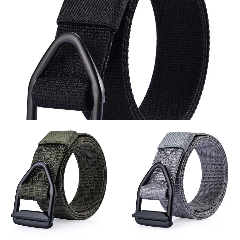 FRALU Fashion Men's Belt Western style Military Canvas Belt Casual
