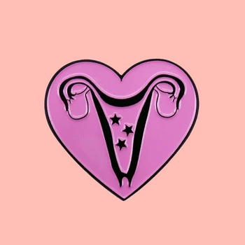 

Uterus Ovaries Anatomical Uterus Feminism Enamel Brooch Pins Badge Lapel Pins Alloy Metal Fashion Jewelry