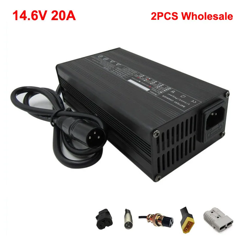 360W 12V LiFePO4 Батарея Зарядное устройство 14 6 V 20A с вентилятором Применение для 4S