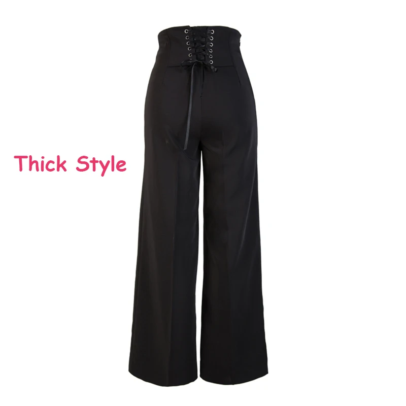 Thick Style Black Супер качество, штаны для латинских танцев, костюм для взрослых, штаны для танцев, черные/красные брюки, стандартные штаны для Бальных соревнований, 2226 - Цвет: Thick Style Black