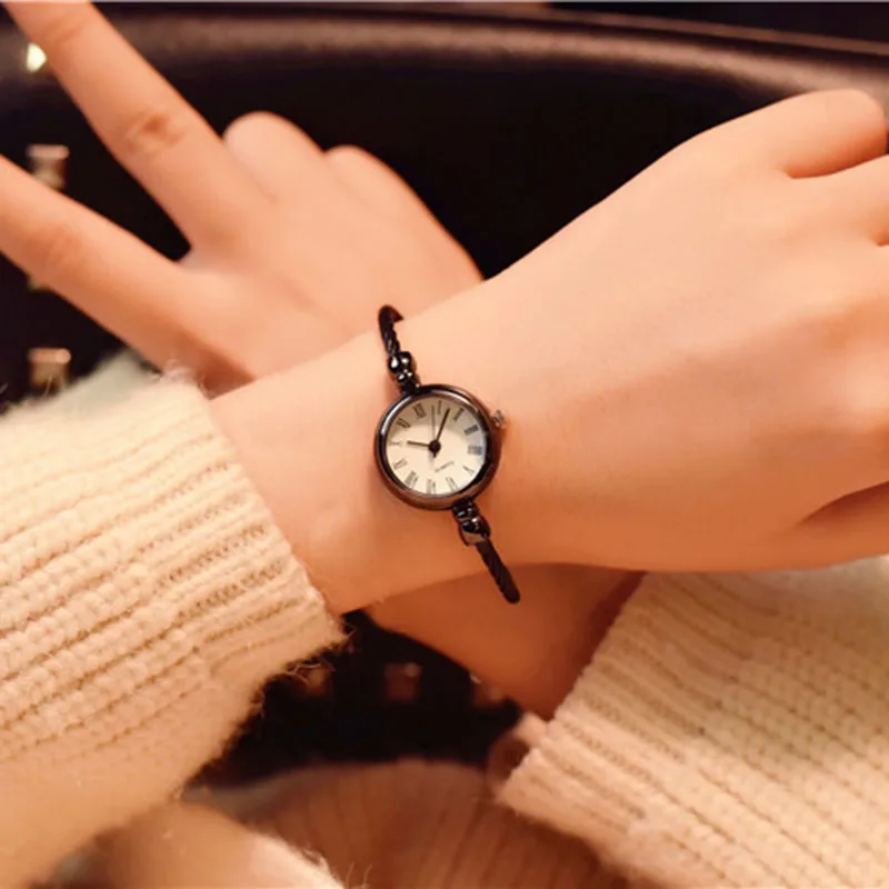Mały złoty bransoletka zegarki luksusowe ze stali nierdzewnej Retro panie zegarki kwarcowe moda Casual kobiety sukienka zegarek 6 Mały złoty bransoletka zegarki luksusowe ze stali nierdzewnej Retro panie zegarki kwarcowe moda Casual kobiety sukienka zegarek 6