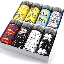 Трусы мужские 3 или 5 шт./партия, мужское нижнее белье, трусы из полиэстера с рисунком, трусы-боксеры для подростков, новинка, модные мужские трусики