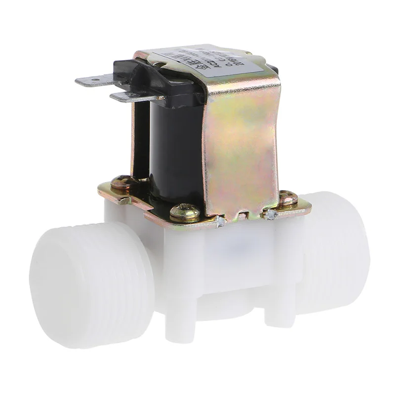 3/" пластиковый электромагнитный клапан 12 в 24 В 220 В PP N/C Магнитный диспенсер для стиральной машины водный пневматический переключатель регулятора давления