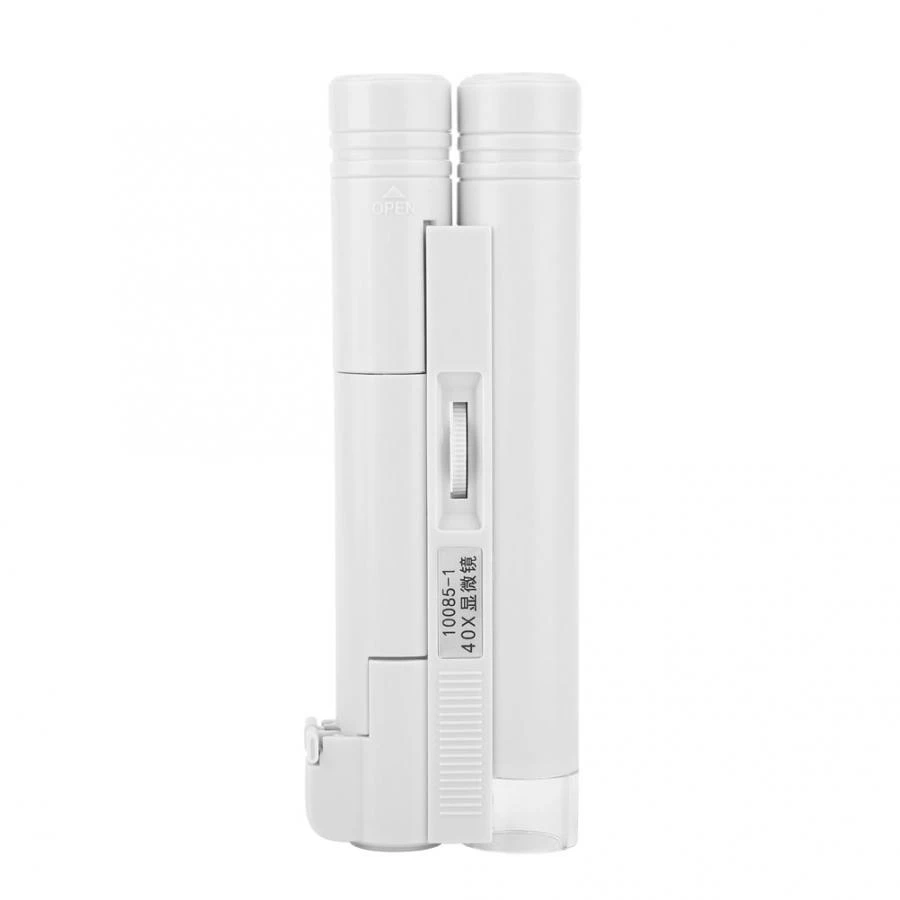 40X LED Magnifier Pocket-Sized LED Microscope Micro Lens for Universal Mobile Phones 40X LED Magnifier Pocket-Sized LED Microscope Micro Lens for Universal Mobile Phones