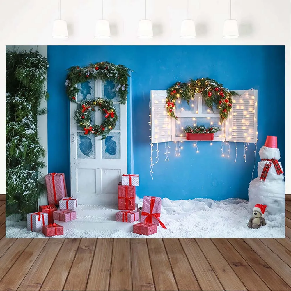 Mocsicka Christmas Living Room Backgrounds Christmas Tree Fireplace Garland Xmas Backdrop Decorations Newborn Photography Props
