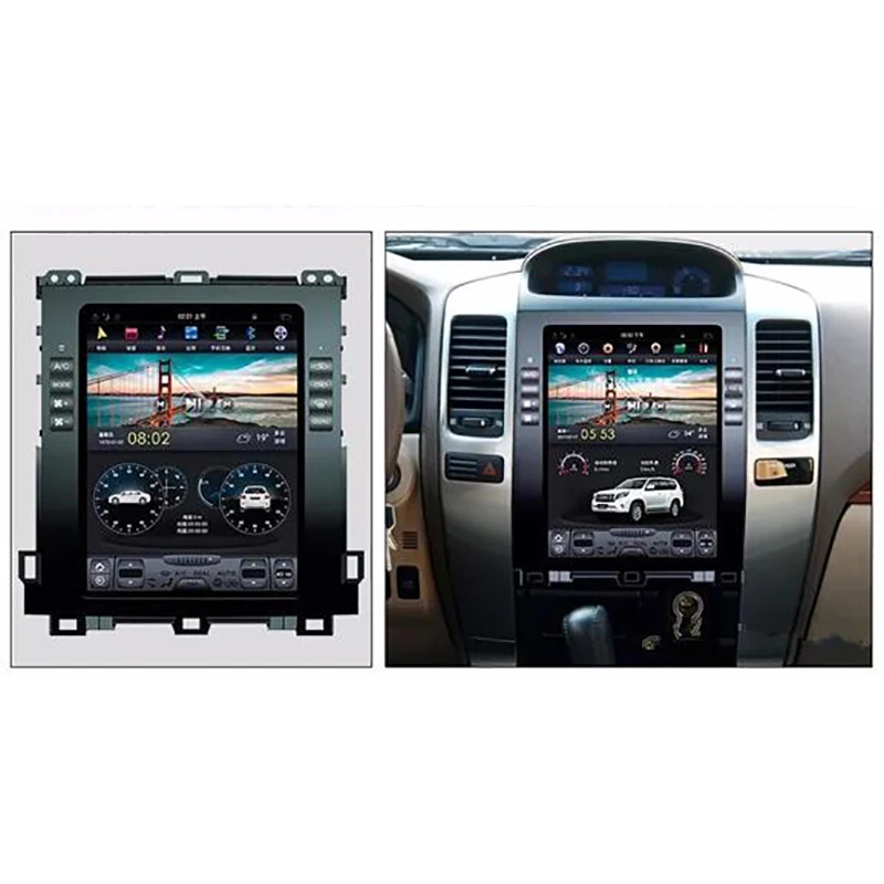 Автомобильный GPS для Prado 120 2006 2007 2008 2009 с радио без DVD картами 10 4 дюйма 2 Гб ОЗУ + 32 ПЗУ