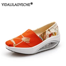 Женская обувь на плоской подошве с круглым носком; милая обувь принты животных; обувь на плоской подошве; женские балетки с героями мультфильмов; Тканевая обувь без каблука; модель года; YIDALILAOYEC