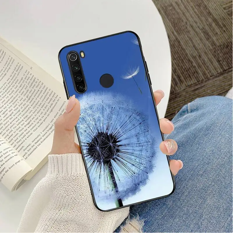 xiaomi leather case cosmos blue FHNBLJ Vàng Trắng Hoa Bồ Công Anh Ốp Lưng Điện Thoại Xiaomi Redmi 5 5 6 6 Plus 6 6A 4X 7 8 Note 5 5A 7 8 8Pro xiaomi leather case Cases For Xiaomi