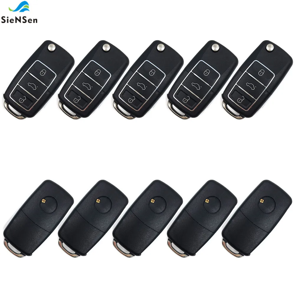 

SieNSen 10pcs 3 Buttons Face to Face Copy Self Learning Fixed Code Self Copy 315/433MHZ Cloning Garage Door Remote Control DK035
