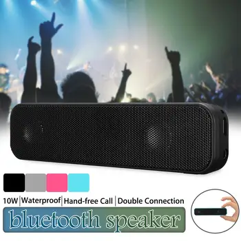 

Portable Mini Wireless bluetooth Speaker 10W Stereo Waterproof Outdoor Dual Speakers Subwoofer Soundbar with Mic