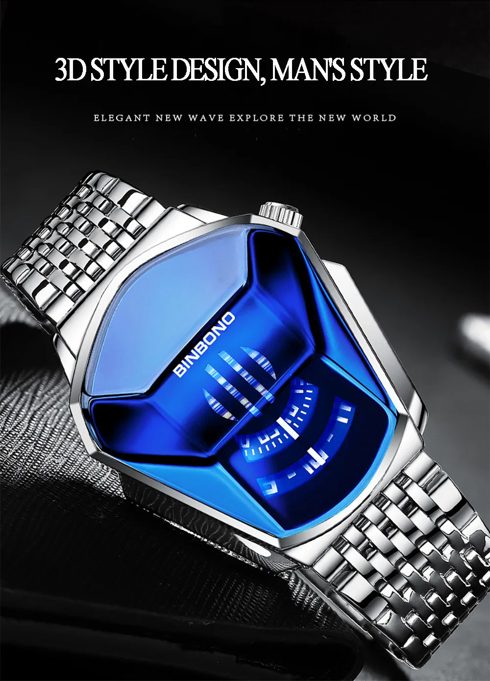 2021 New Design Top Brand Luxury Men Sport Waterproof Watch 3D Glass Quartz Watches Man Clock Wristwatch Casual Chronograph