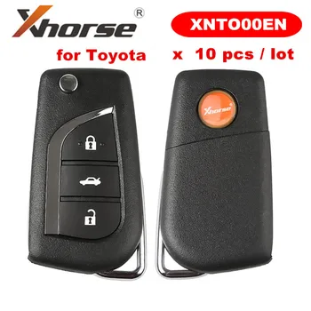 

XHORSE XNTO00EN XN008 Wireless Universal Remote Key for Toyota 3 Buttons for VVDI Key Tool English Version 10pcs/lot