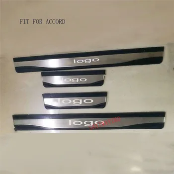 

Car Styling FIT for HONDA Accord 2014 -2018 2019 Door Sill Scuff Pedal Door Step Welcome Pedal Automobile Accessories